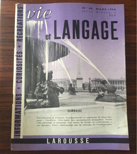 Vie Et Langage N° 48 Du 01/03/1956