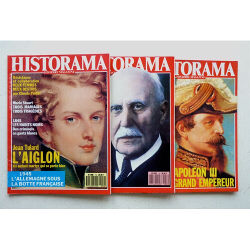 Lot De 3 Numéros De 'historama' 1988: N°52 (Juin) N°53 (Juil.) N°54 (Août)