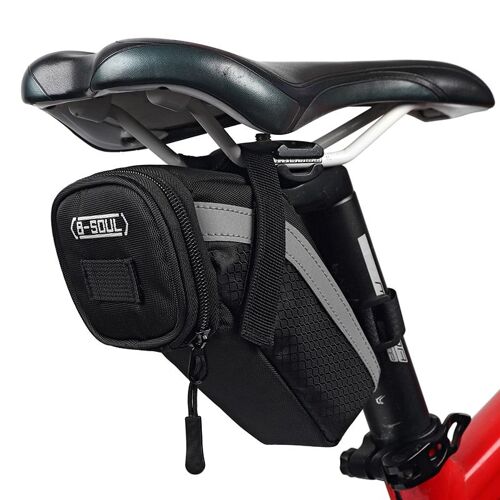 81926 Noir - Sac De Selle De Vélo, Sac De Selle De Vélo Portable, Sac De Selle Arrière De Vélo, Sacs D'outils Arrière, Pochette D'accessoires De Vélo