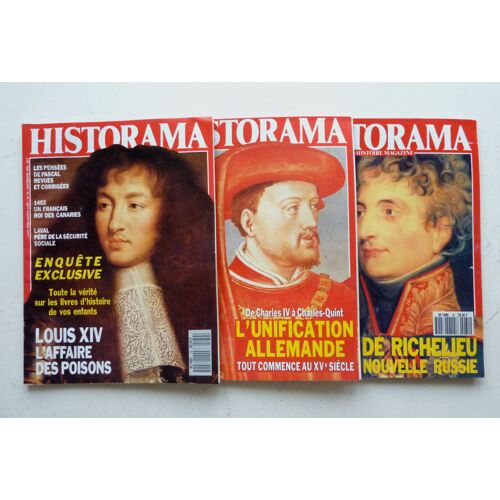 Lot De 3 Numéros De 'historama' 1990: N°79 (Sept.) N°80 (Oct.) N°81 (Nov.)