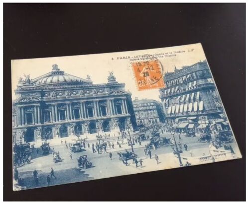 Carte Postale Paris Place De L Opera Et Theatre En L'état Sur Les Photos