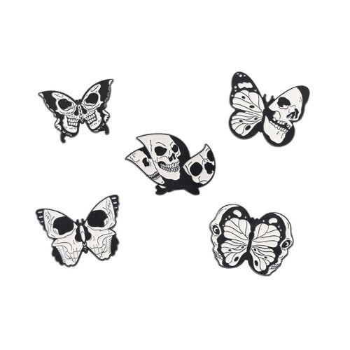 Punk For Butterfly Brooch Cosplay Delicate Badge Pins Jewelry For Hat Shirt Lape