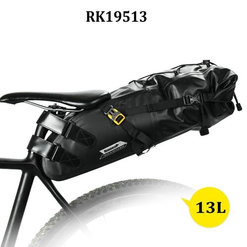 Rk19513 13l - Sac De Selle De Vélo Complet Et Étanche,Sacoches Pour Vtt Et Cyclisme De Route, Accessoires De Siège Arrière, Pack,