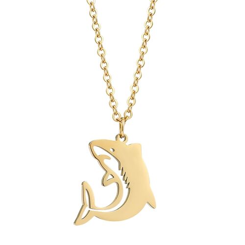 Shark Necklace Hip-Hop Punk Sweater Chain European American Cold Wind Necklace