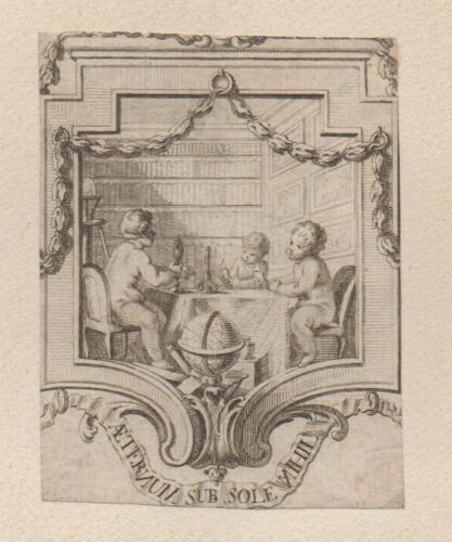 Litho "Scène Avec Angelots"