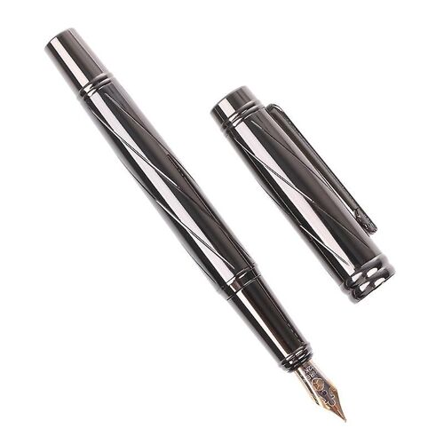 Vintage Luxury Men #39;S Metal Medium Nib 0.5mm Stylo Plume Fournitures D #39;Outils D #39;Écriture
