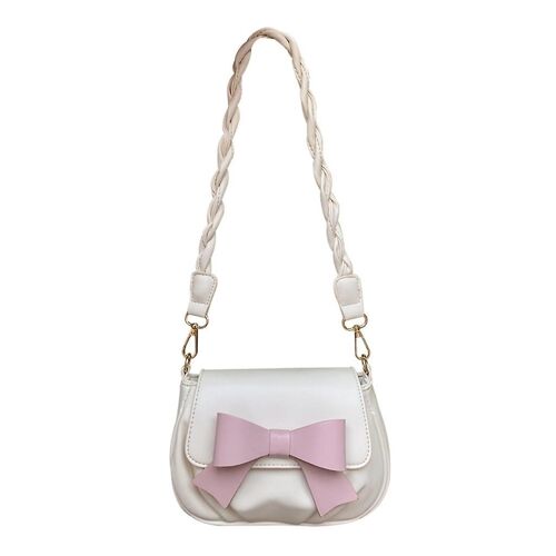 All-matching Messenger Bag For Women Leather Crossbody Bag Bowknot Shoulder Bag