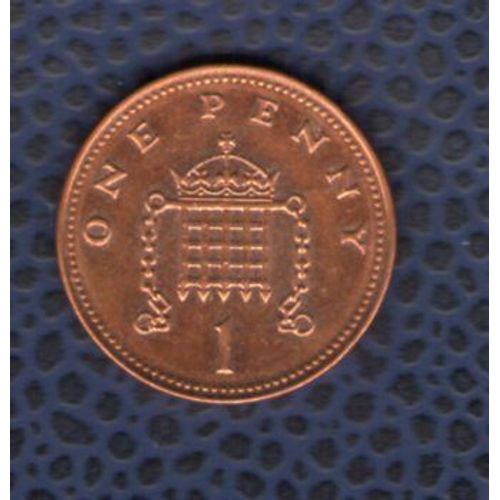 Royaume Uni 2008 Pièce De Monnaie Coin 1 One Penny Reine Elizabeth