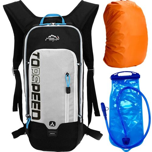 Couverture De Vessie Grise - Sac À Dos Ultraléger 6l Pour Le Sport En Plein Air, Le Cyclisme, La Course À Pied, L'hydratation, Le Stockage De L'eau, La Randonnée, L'équitation