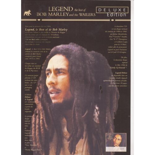 Bob Marley Argumentaire Presse & Radios  " Legend Deluxe Edition "  Rect-Verso