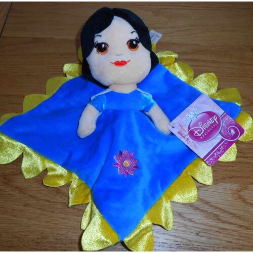 Doudou Disney Princess Blanche Neige Bleue Et Jaune Peluche Cute Comfort Blanket 
