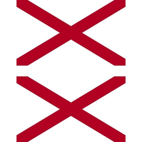 2 X Autocollant Sticker Voiture Moto Vinyl Macbook Drapeau Usa Americain Alabama