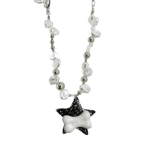 Collier D'étoile D'os Pour Les Femmes Filles De Mode Ras De Cou Collier Fête Bijoux Cadeau
