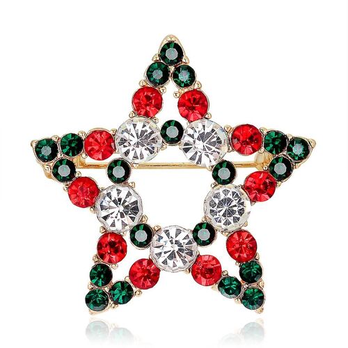 Broche De Noël Broche En Forme D¿Étoile Broche Pour Strass Noël Élément Épingles Noël