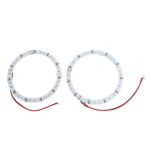 2 Pcs 100mm 33-Smd Led Bright White Car Angel Eyes Ring Light Lamp For Dc 12v