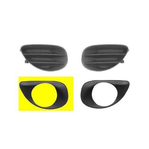 Grille Droite Avec Trou D'anti-Brouillard Dans Pare-Choc Pour Toyota Yaris De 2006 À 2009
