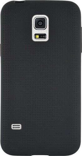 Coque souple noire avec finition micro-perforée pour Samsung Galaxy S5 Mini G800
