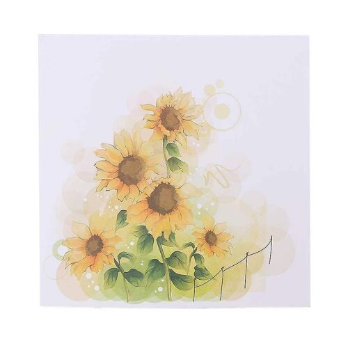 3d For Pop Up Sunflower Flower Carte de v?ux Noël Anniversaire Nouvel An Invitat