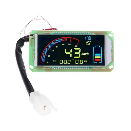 48v 60v 72v Affichage Couleur Compteur De Vitesse Moto Ledspeed Meter Indsutrilal