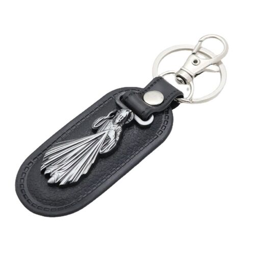 Porte-clés chrétien en métal Saint-Père Pendentif catholique Ornement religieux pour voiture de bricolage à la main pour porte-clés Fournitures cadeaux