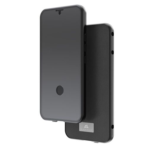 "360° Glass" Cover for Samsung Galaxy S23 Ultra, premium leather, black