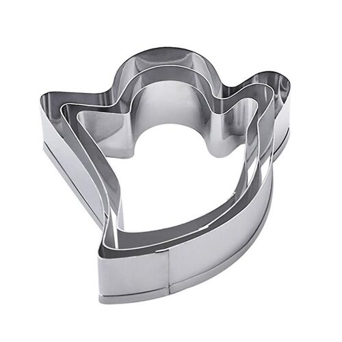 3 Pcs/set Stainless Steel Halloween Ghost Cookie Cutters Cake Fondant Decorating Tool Diy Mould Cookies Baking Mold