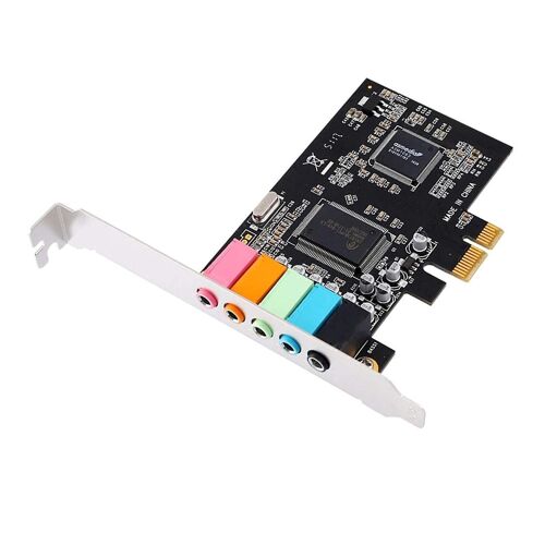 Carte son PCIE 6 canaux Puce CMI8738 Carte audio à effet stéréo PCI-e 5.1
