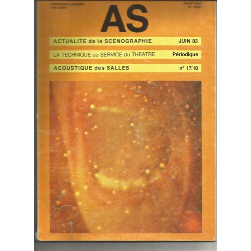 As Actualité Dela Scenographie 17/18 Dossier 50 Pages 'acoustique Des Salles