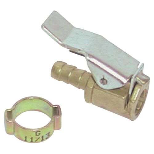 Embout cannelé à grosse valve pour auto et VTT Mecafer - Pour tuyau 6 mm