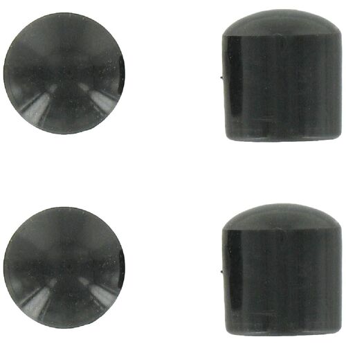 Embout enveloppant plastique noir PVM - Diamètre 16 mm - Vendu par 4