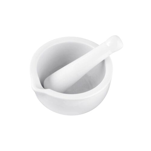 Fackelmann 45442 Mortier Et Pilon, Mortier Pilon Cuisine, Cuisine Accessoires, Mortiers Et Pilons, Ustensiles De Cuisine, Porcelaine, 11,5 X 6,5 Cm