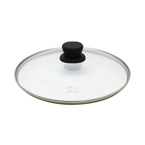 Elo 3503226 Couvercle Casserole, Couvercle Poele, Couvercles Pour Casseroles Et Poêles, Couvercle Poele 32 Cm, Couvercle 32 Cm, Couvercle De Protection, Acier Inoxydable, Verre, Plastique, 32 Cm