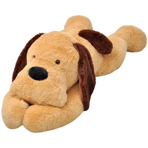 Chien En Peluche 80 Cm Marron
