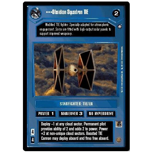 Obsidian Squadron Tie - Star Wars Ccg