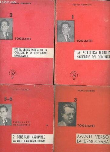 Lot De 5 Volumes De La Collection Politica Comunista : Vol. 1, 2, 3, 5-6, 8