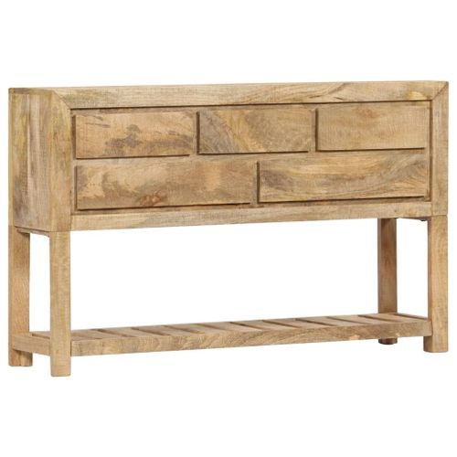 Vidaxl Buffet 120 X 30 X 75 Cm Bois De Manguier Massif