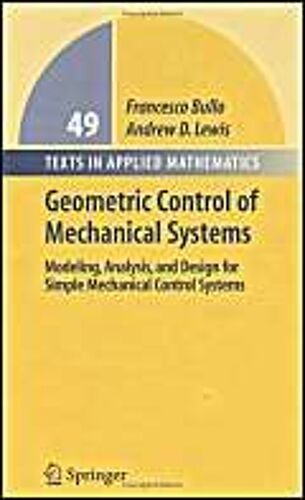 Geometric Control Of Simple Mechanical Systems