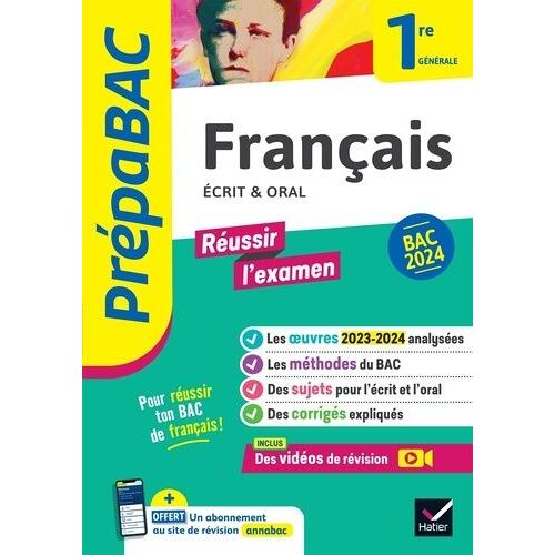 Français Écrit Et Oral 1re Générale - Prépabac 2024