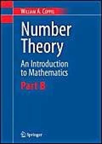 Number Theory - An Introduction To Mathematics Part B