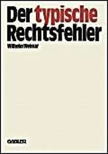 Der Typische Rechtsfehler