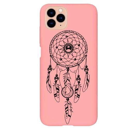 Coque Rose Iphone 11 Dreamcatcher Plumes