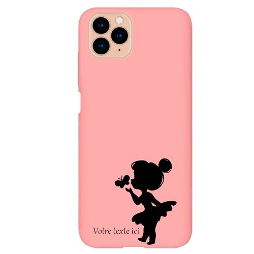 Coque Rose Iphone 11 Fee Et Papillon