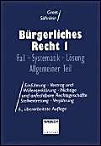 Bürgerliches Recht I