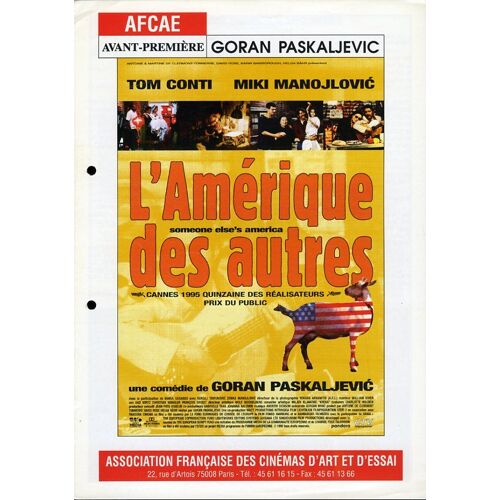 L'amérique Des Autres-Synopsis Dépliant-Goran Paskaljevic, María Casares, Tom Conti, Miki Manojlovic