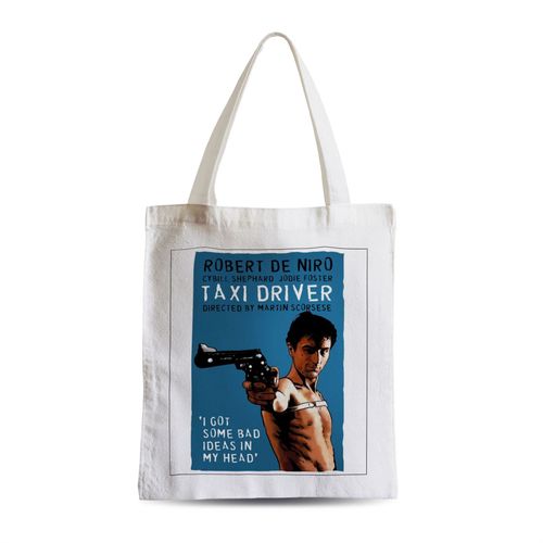 Grand Sac Shopping Plage Etudiant Affiche de Film / Taxi Driver / Robert de Niro / Martin Scorses