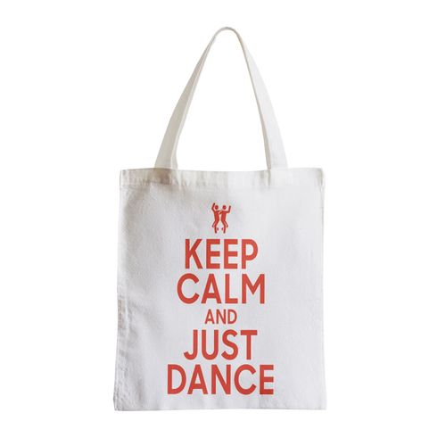 Grand Sac Shopping Plage Etudiant Keep Calm and Just Dance Parodie Angleterre Danse