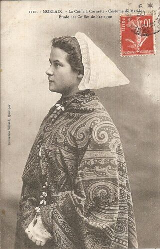 Morlaix La Coiffe À Cornette Costume De Mariée (Etude Des Coiffes De Bretagne)
