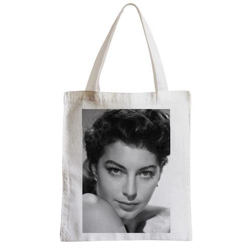 Grand Sac Shopping Plage Etudiant Photo de Star Célébrité Ava Gardner Actrice Vieux Cinéma Original 1