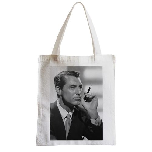 Grand Sac Shopping Plage Etudiant Photo de Star Célébrité James Stewart Acteur Vieux Cinéma Original 2