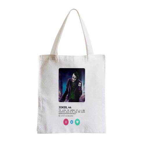 Grand Sac Shopping Plage Etudiant Joker Méchant Film Réseau Social Rencontre Amour